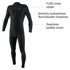 Hyperfreak 3/2+mm Chest-Zip Full Wetsuit - Men's