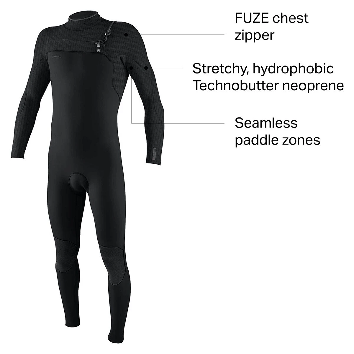Hyperfreak 3/2+mm Chest-Zip Full Wetsuit - Men's