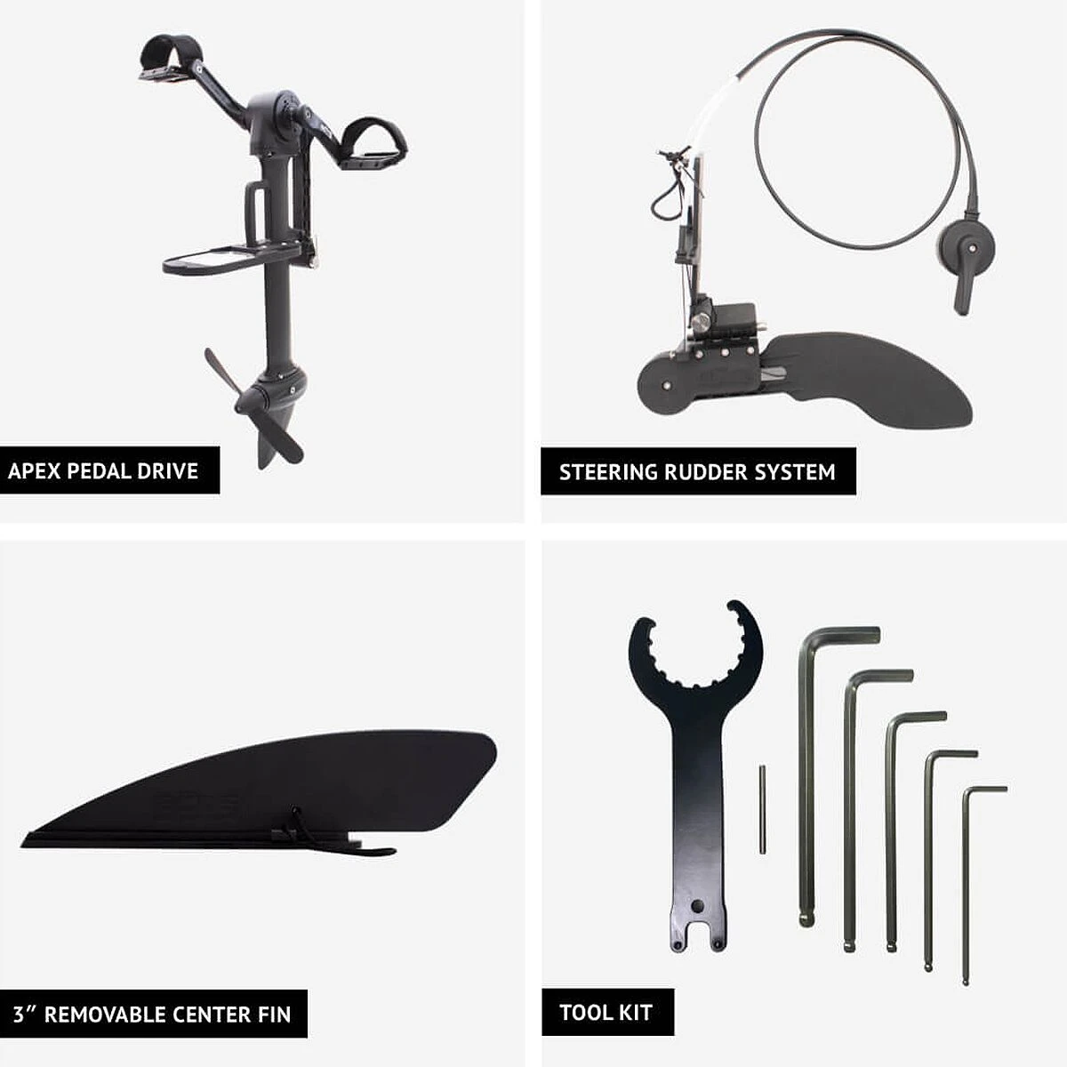 BOTE APEX Pedal Drive + Rudder Kit - Image 6