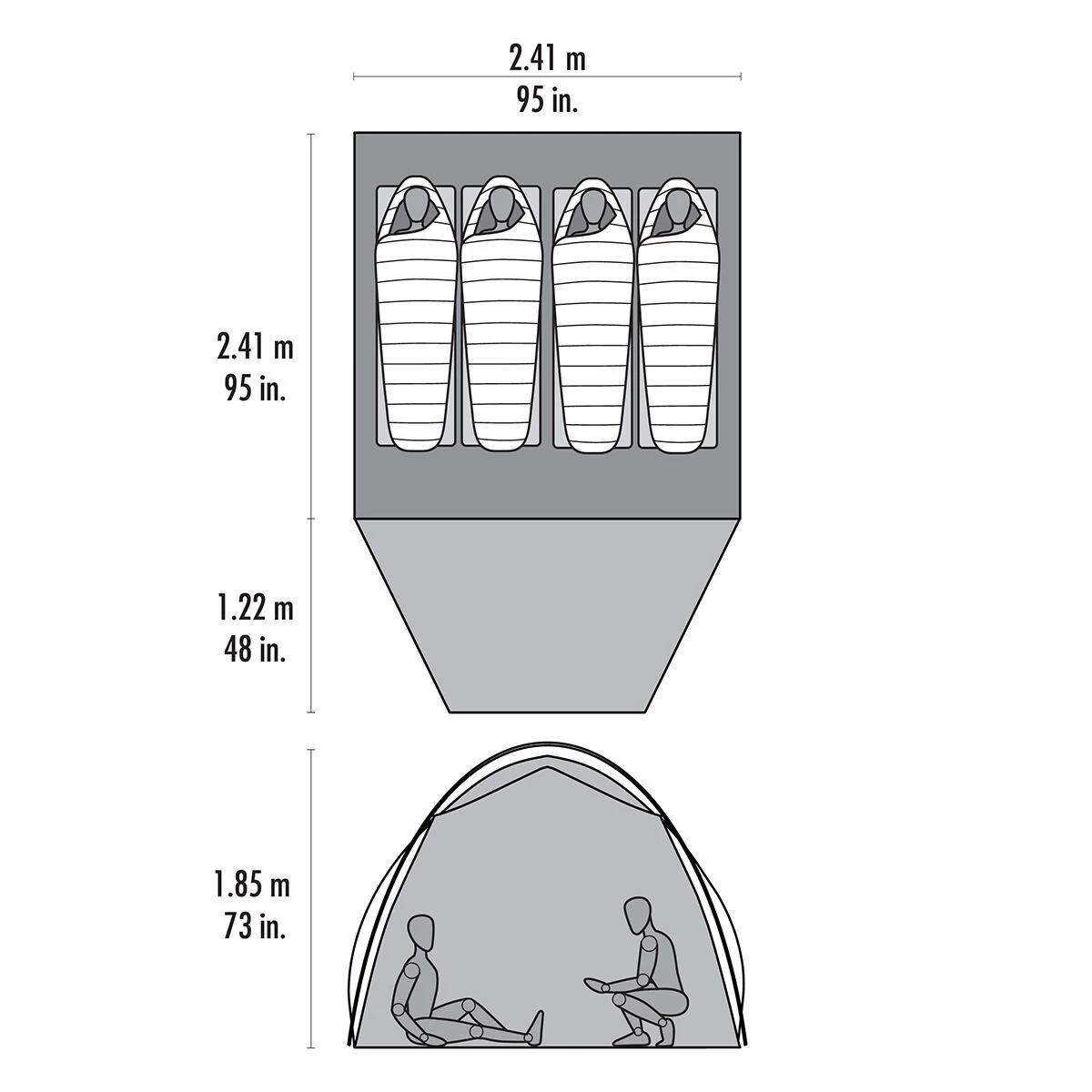 MSR Habiscape Tent: 4-Person 3-Season - Image 2