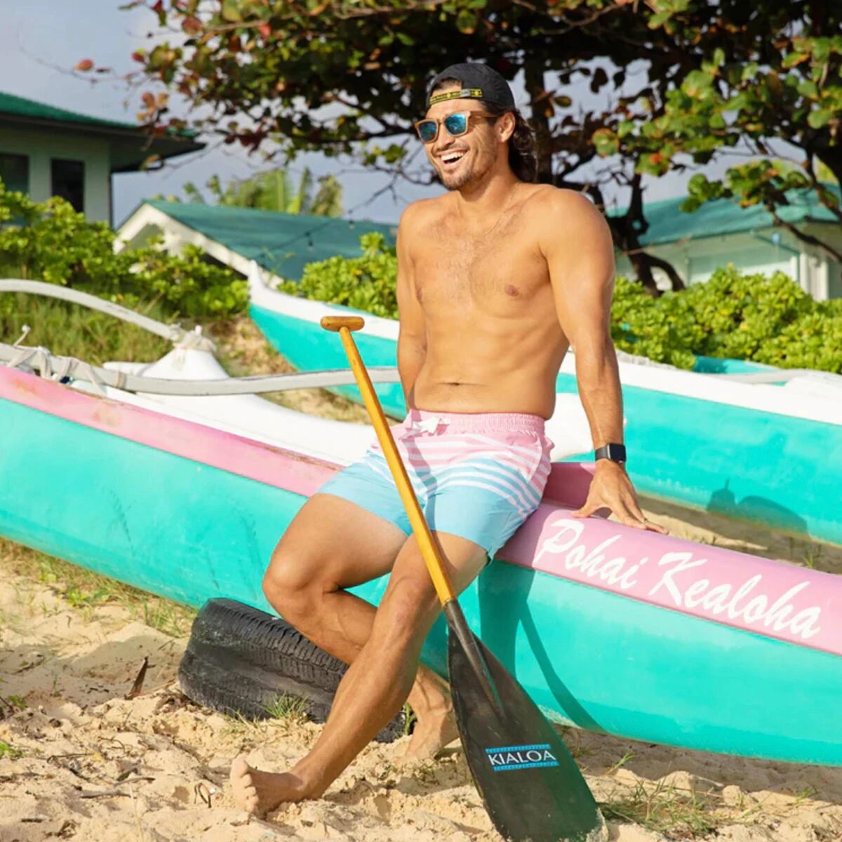 On The Horizons 5.5in Stretch Swim Trunk - Men's - Image 7